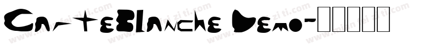 CarteBlanche Demo字体转换